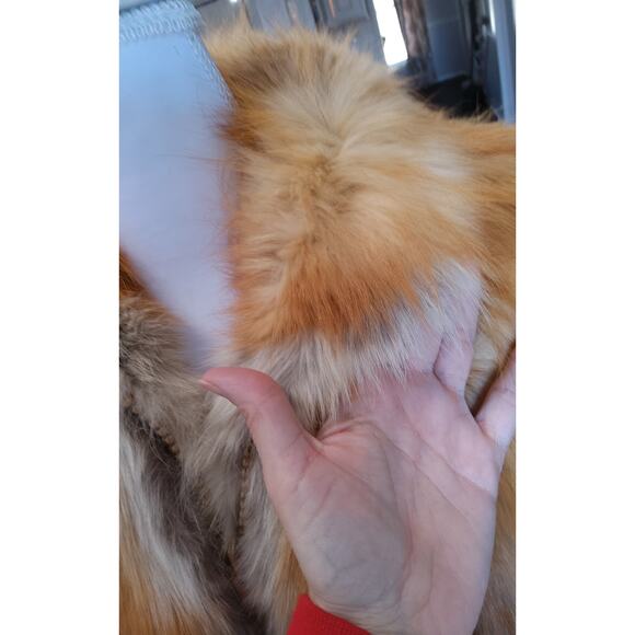 Vintage Tillis Fox Fur luxury coat Private Label size S zip Old money Regal chic - Picture 10 of 11
